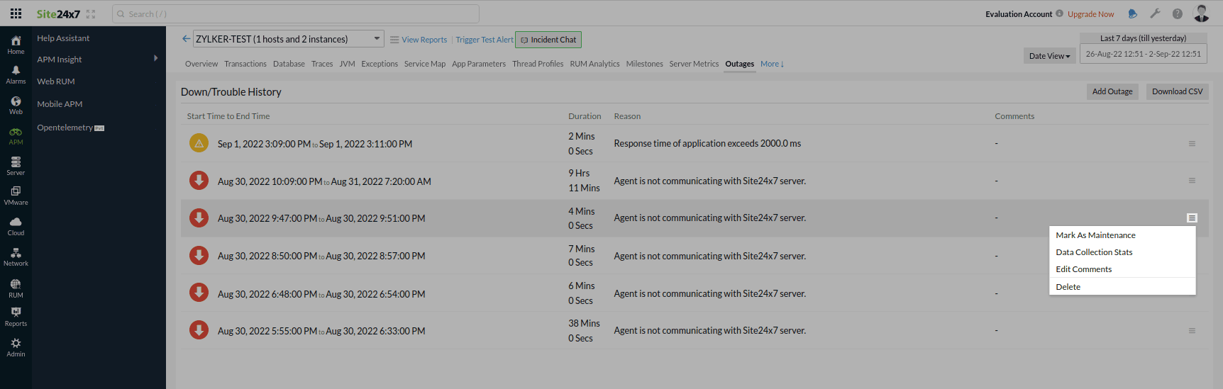 apm-data-stats-outages Outages- hamburger options
