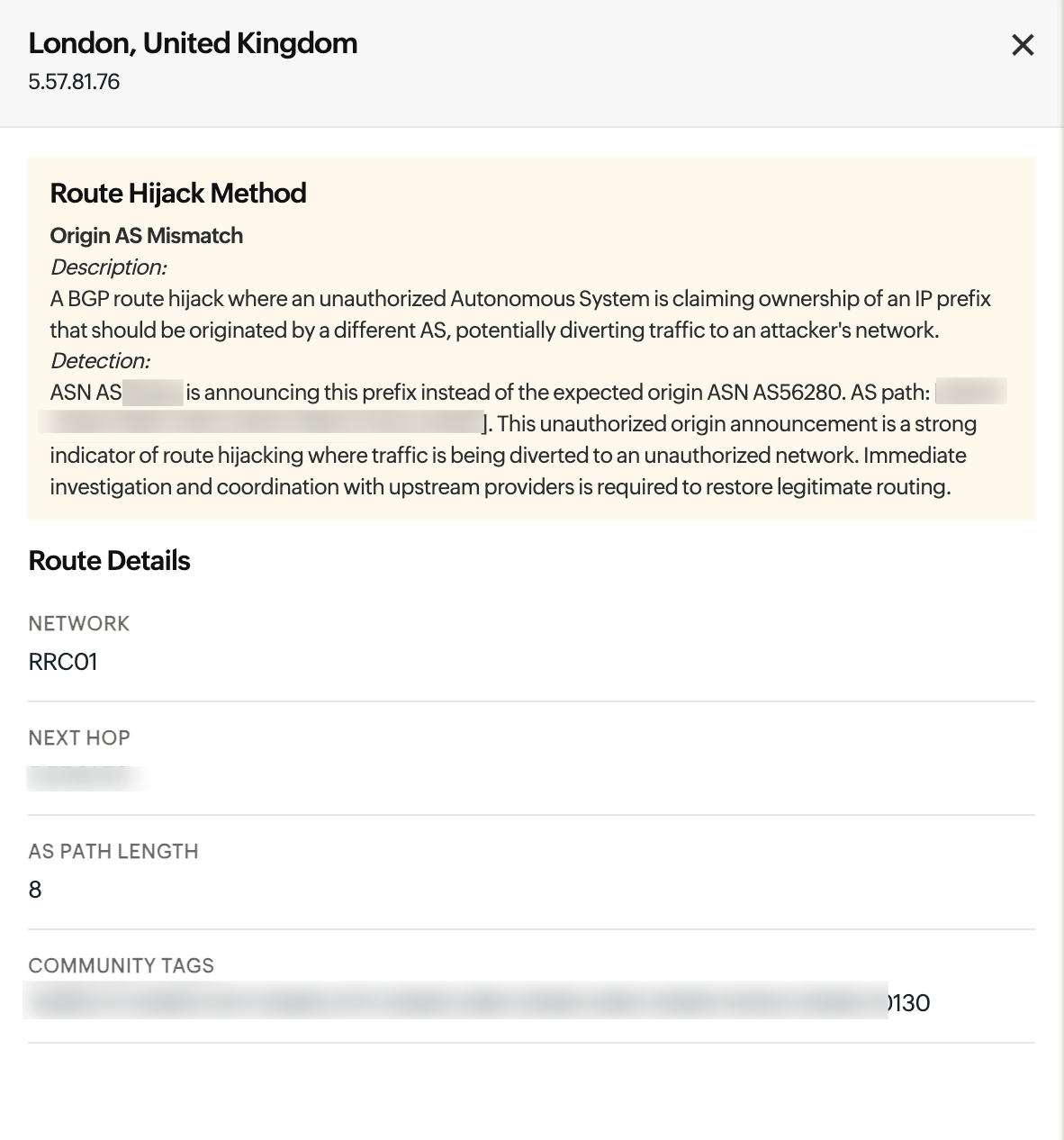 BGP Issues