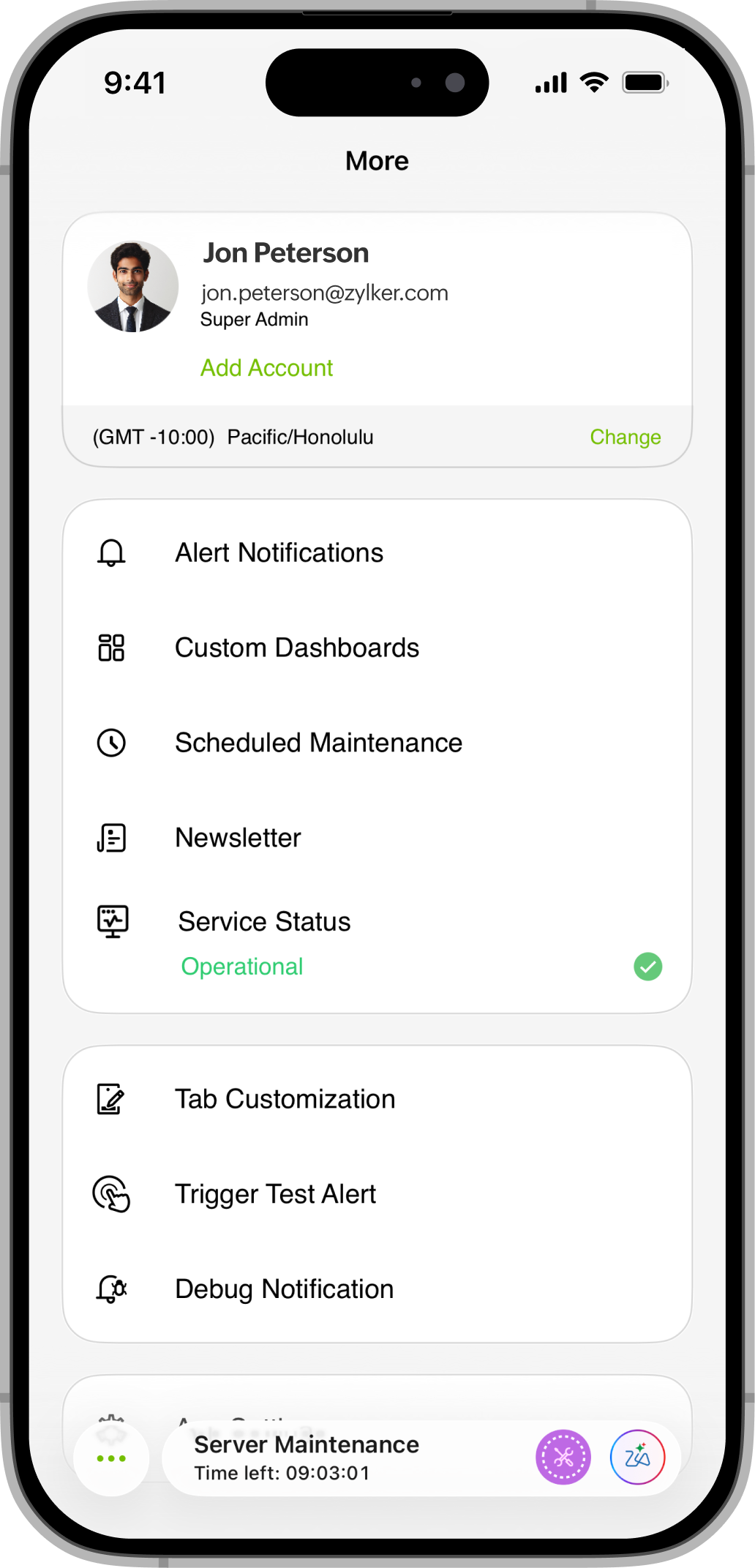 Debug Notification Debug Notification