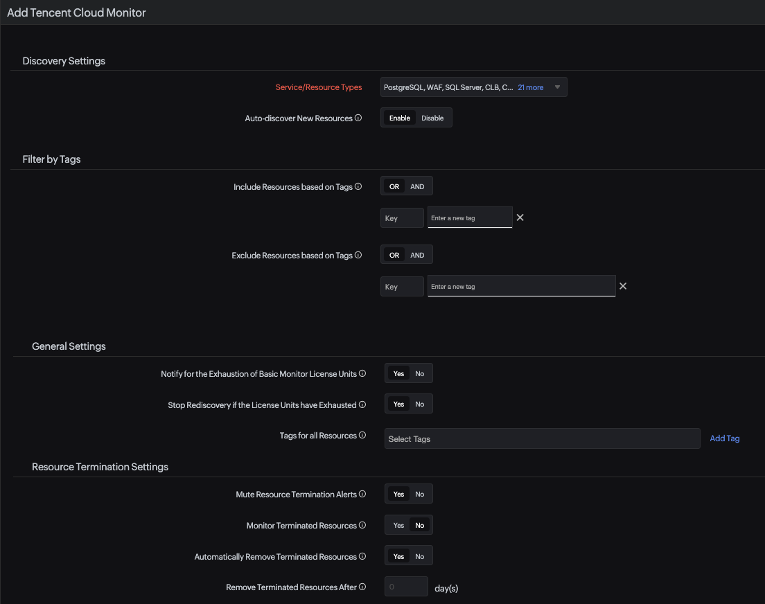 tencent-cloud-monitor-creation Creating a Tencent Cloud monitor